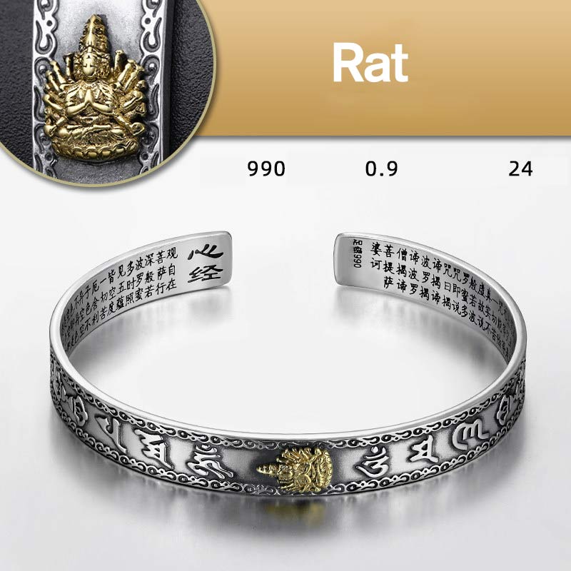 Chinese Zodiac Natal Buddha Protection Bracelet – Detailed zodiac animal charm, personal protector accessory