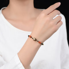 Tibetan-Inspired Woven Bracelet: Vintage Ethnic Style Handmade Cord