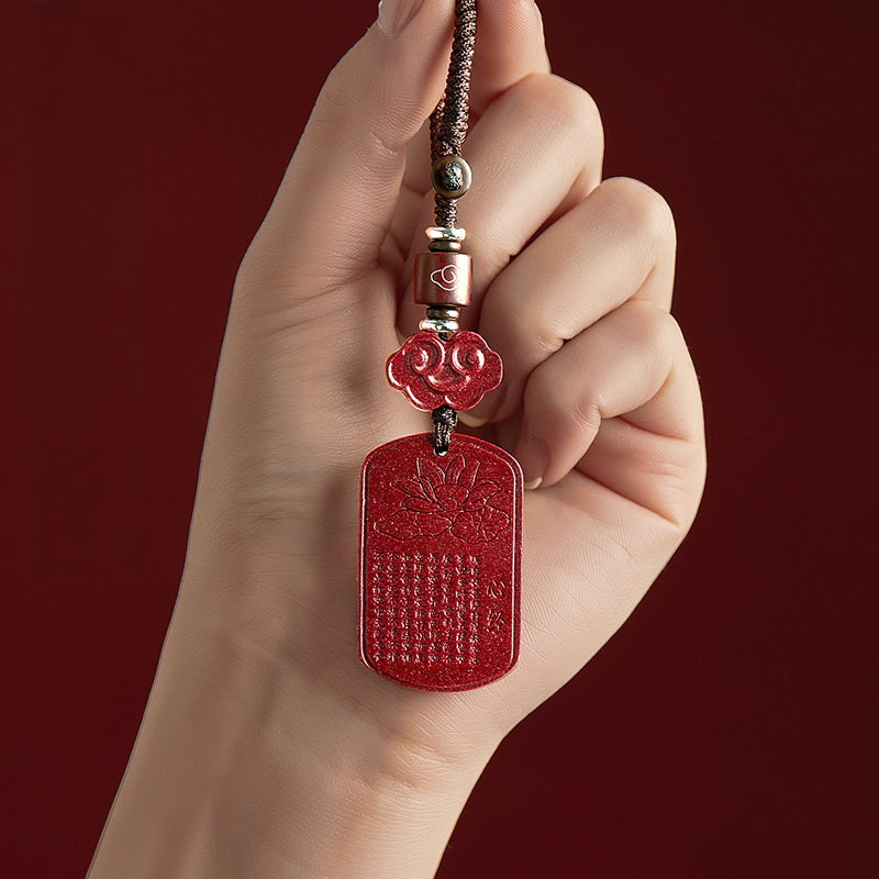 Cinnabar Piyao Talisman Keychain, image 9, lucky charm