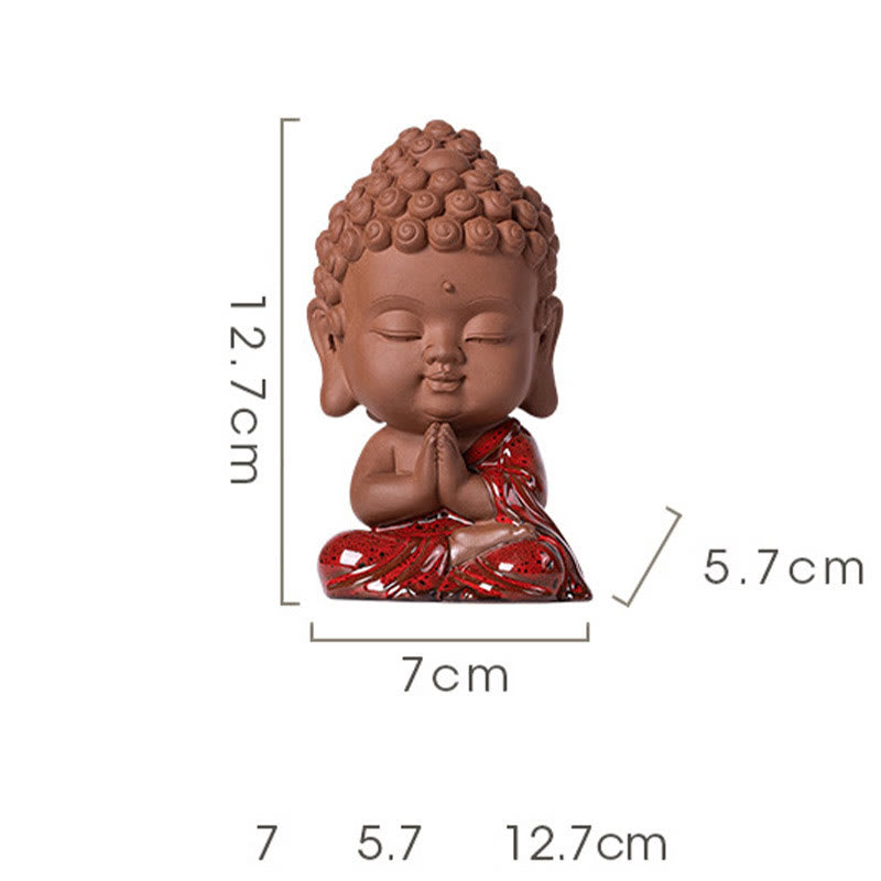 Gautama Kwan Yin Ceramic Set – gift box with foam slots for three statues, premium packaging