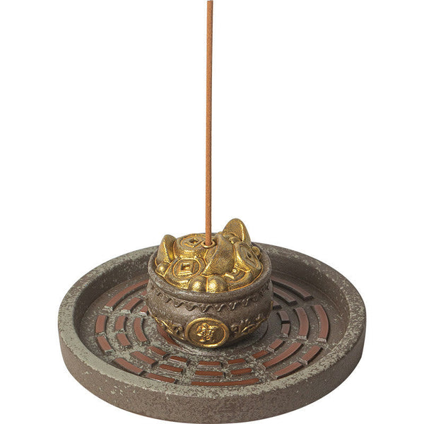 Treasure Bowl Bagua Ceramic Incense Burner