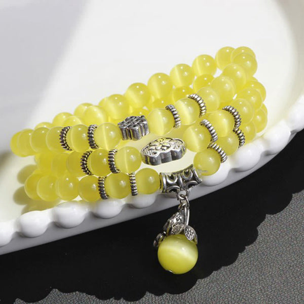 Cat Eye PiXiu Triple Wrap Bracelet, image 15, healing bracelet