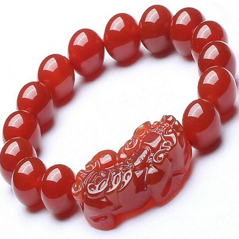 Red Agate PiXiu Bracelet Zweitbild