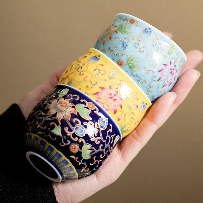 Lotus Pod Ceramic Kung Fu Tea Cup 80ml | Purity & Calm