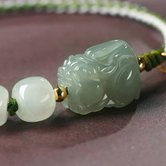 Natural Hetian Jade PiXiu Fu Character Bracelet, image 3, healing bracelet
