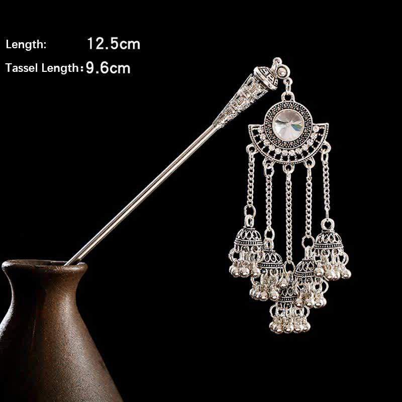Bells variant size detail with length and tassel measurements