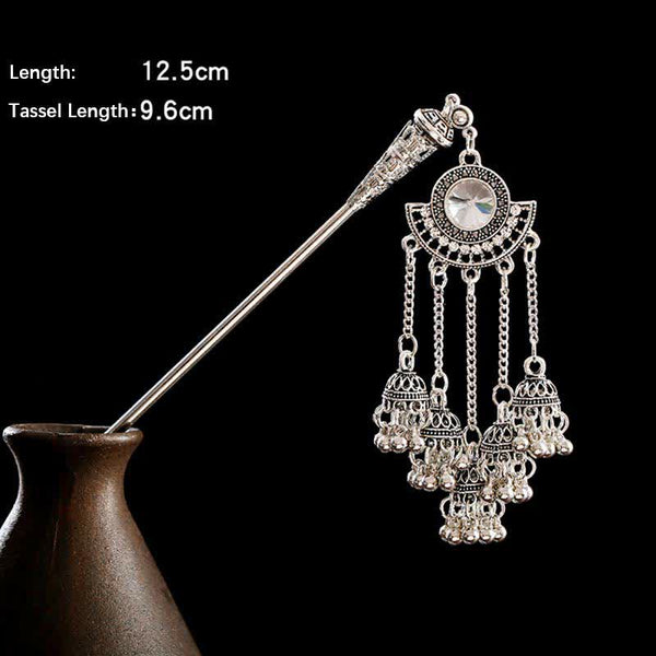 Bells variant size detail with length and tassel measurements