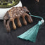 Green Sandalwood Koi & Lotus Tassel Comb, image 12