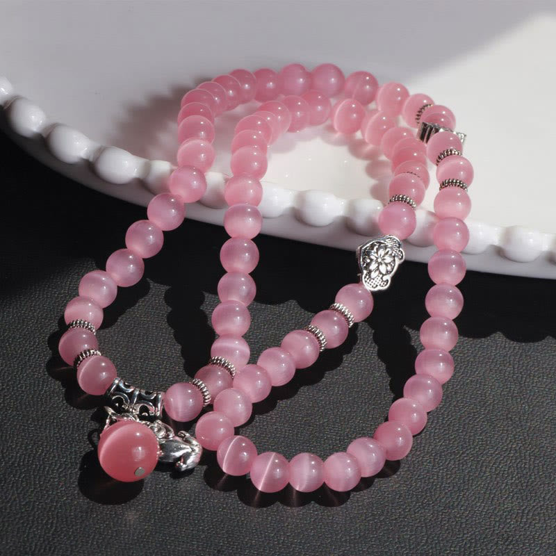 Cat Eye PiXiu Triple Wrap Bracelet, image 26, healing bracelet