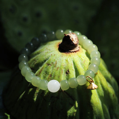 Pulsera ajustable Jade Lotus Imagen secundaria del producto