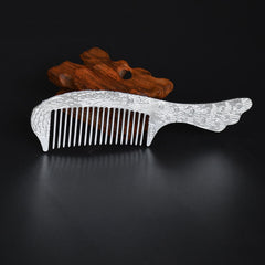 Dragon Phoenix Gold Plated Comb – Phoenix Pattern, image 3