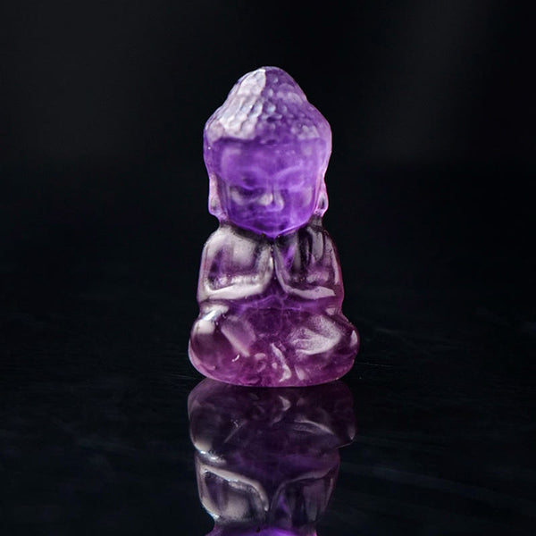 Crystal Buddha Necklace Amethyst Citrine Healing Pendant Spiritual Decoration – golden citrine pendant, abundance energy neck