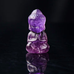 Crystal Buddha Necklace Amethyst Citrine Healing Pendant Spiritual Decoration – golden citrine pendant, abundance energy neck