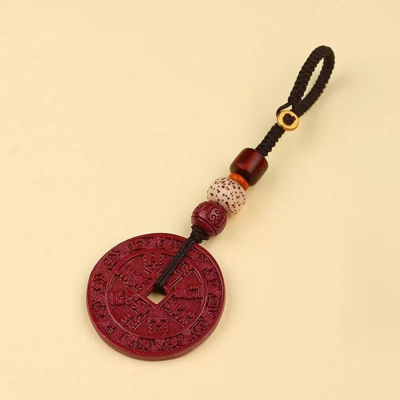 Cinnabar Piyao Talisman Keychain, image 8, lucky charm