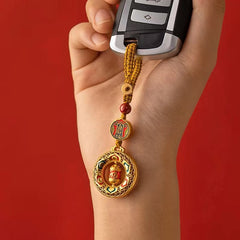 Golden Sand Fortune Charm Keychain – Keychain / Fortune, image 4, lucky charm