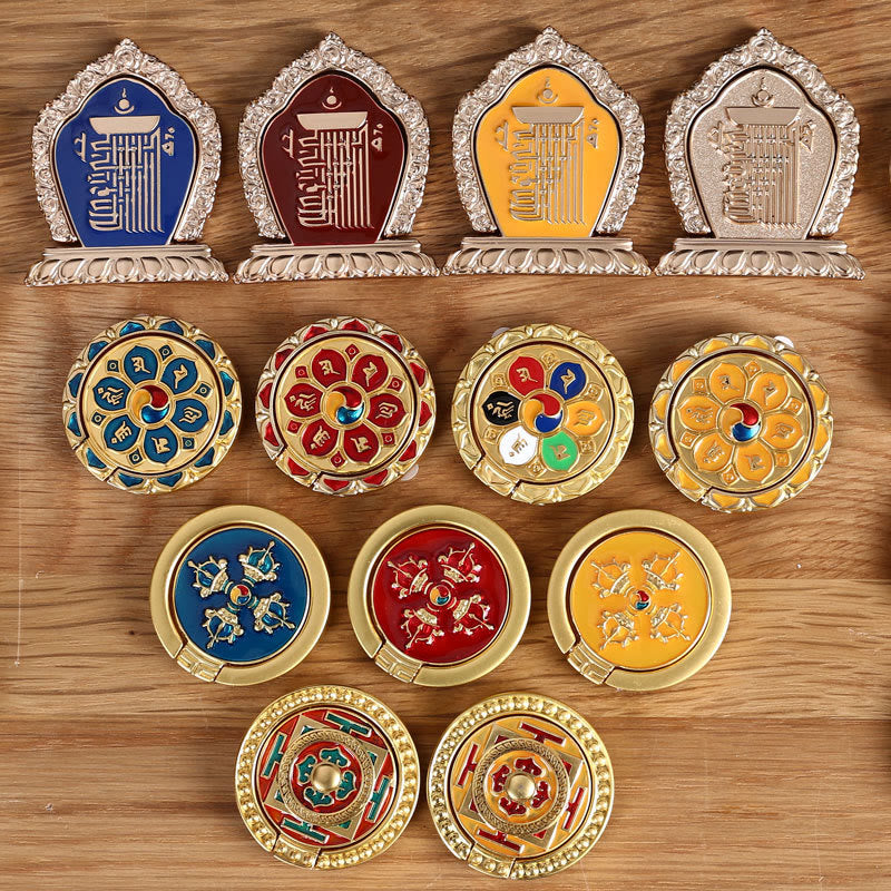 Om Mani Padme Hum Phone Ring Holder | Peace & Creativity Secondary image