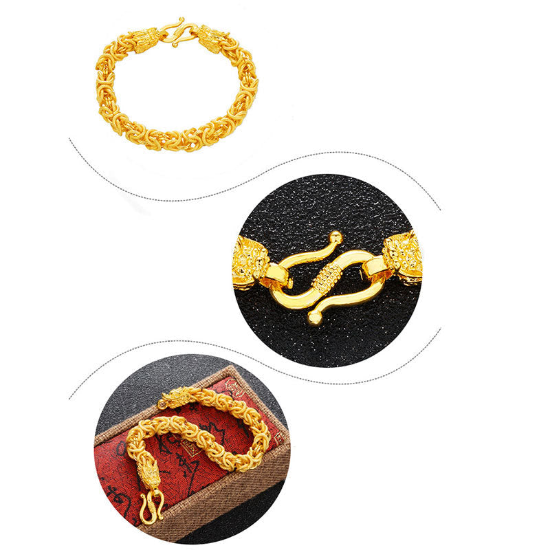 Dragon Protection Bracelet - Three-panel composite with detail and gift box, Luxury
