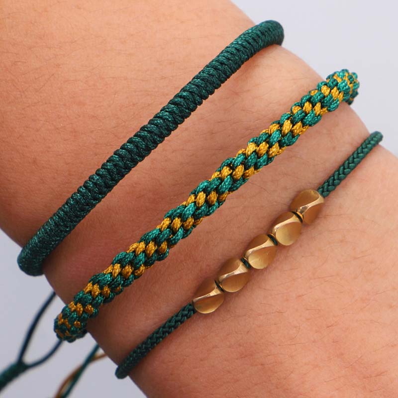 3 PCS Tibetan Copper Beads Bracelet Set, image 14, healing bracelet