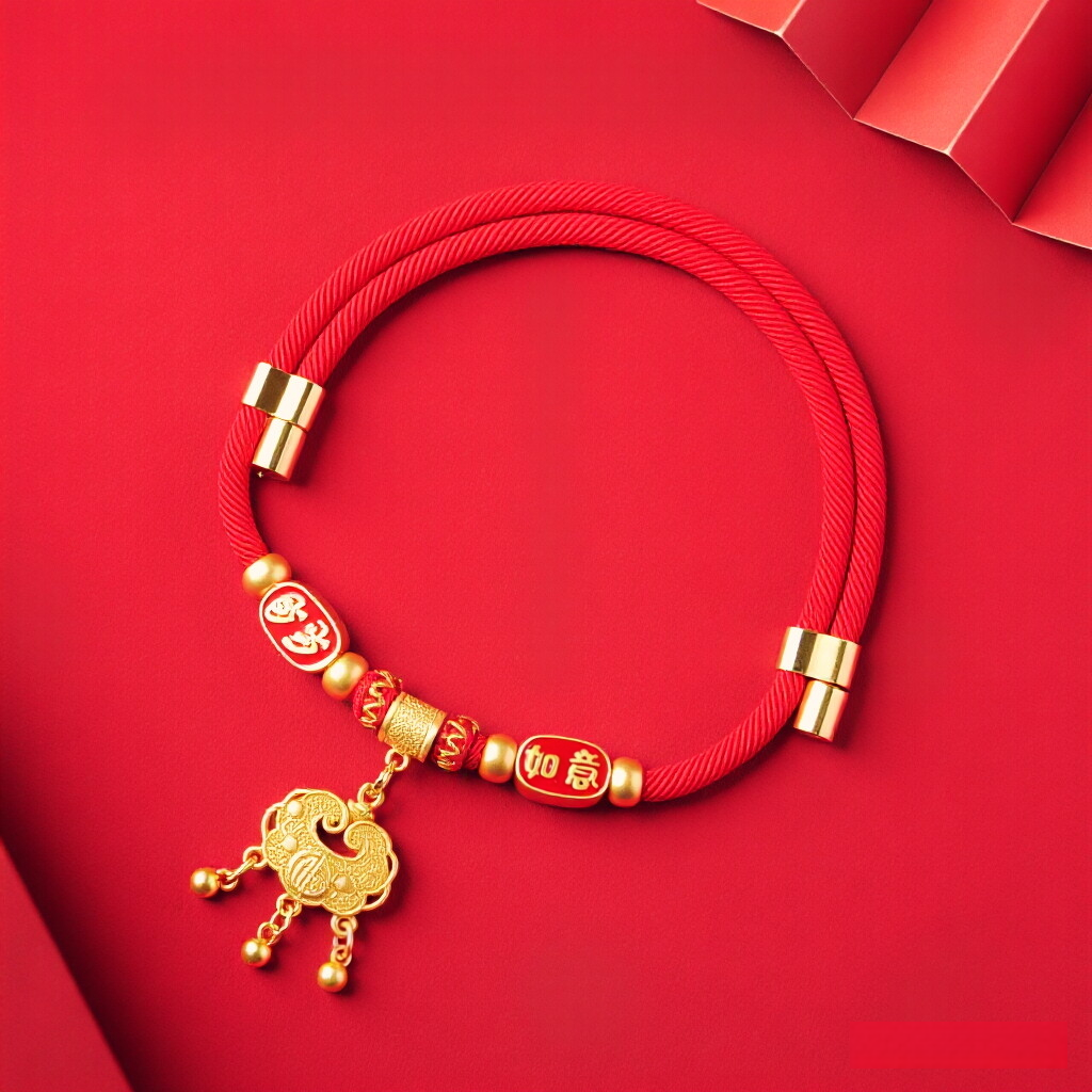 Handmade New Year Pet Collar – Protection / L 25-50CM, detail shot, amulet necklace