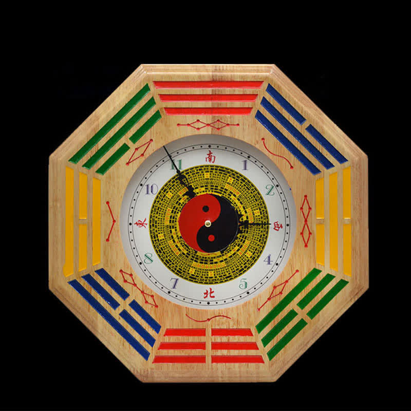 Feng Shui Bagua Peach Wood Wall... – Large 43cm luopan with gold inscription, feng shui decor