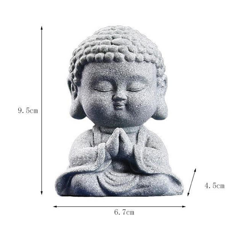 Meditation Praying Buddha Statue – prayer Buddha with closed eyes and gentle smile, inner peace