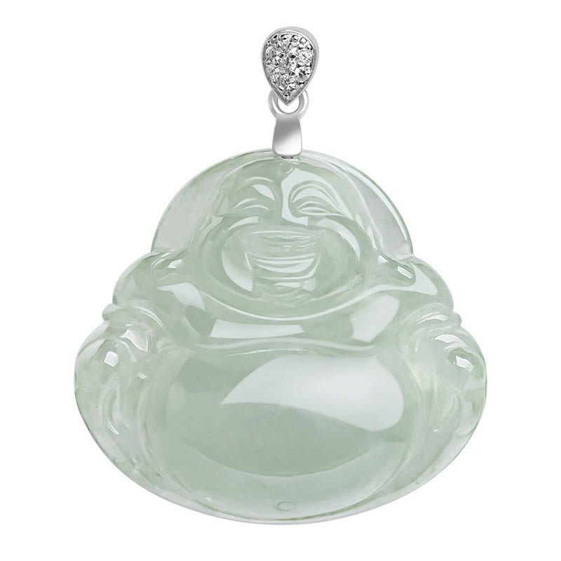 Natural Jade Carving – intricate Buddha features, prosperity charm