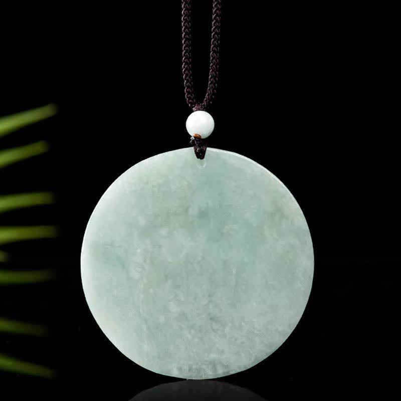 Thousand-Hand Kwan Yin Jade Necklace – warm lamp glow ambiance, luxurious shrine photography