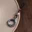 Artisan Enamel Koi Keychain, front view, lucky charm