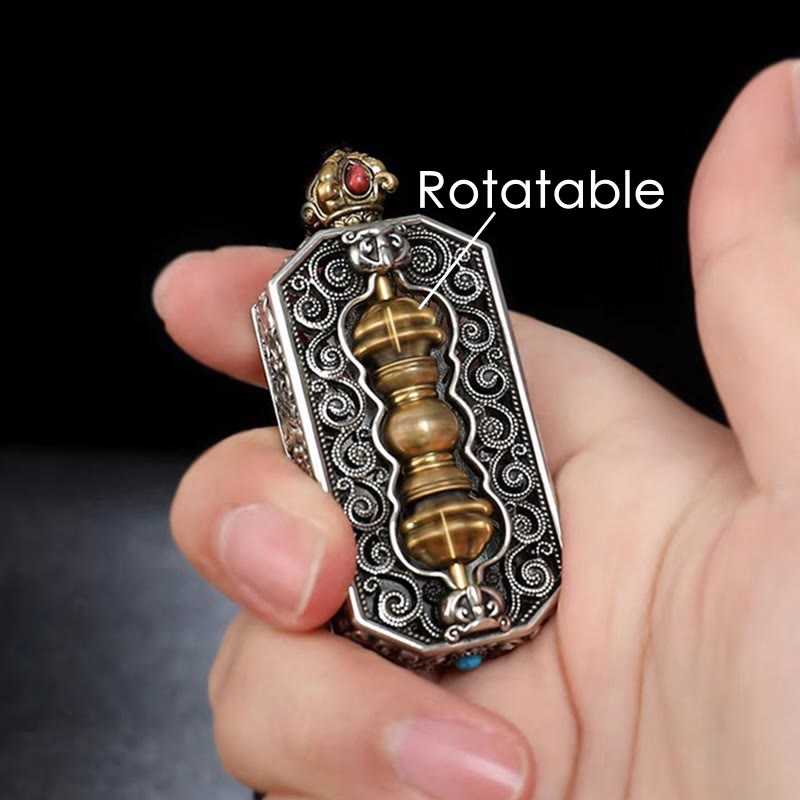Colgante de collar de cuerda Dorje Vajra Om Mani Padme Hum Imagen secundaria del producto