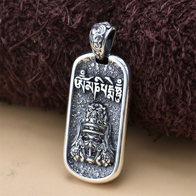 Sterling Silver Zakiram Mantra Pendant Secondary image