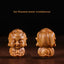 Chinese Zodiac Green Sandalwood Buddha – Rat Thousand-armed Avalokitesvara front and back view, Detailed