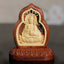 Guru Rinpoche Wood Statue – finely engraved Padmasambhavan figure, Tibetan Buddhist master decor