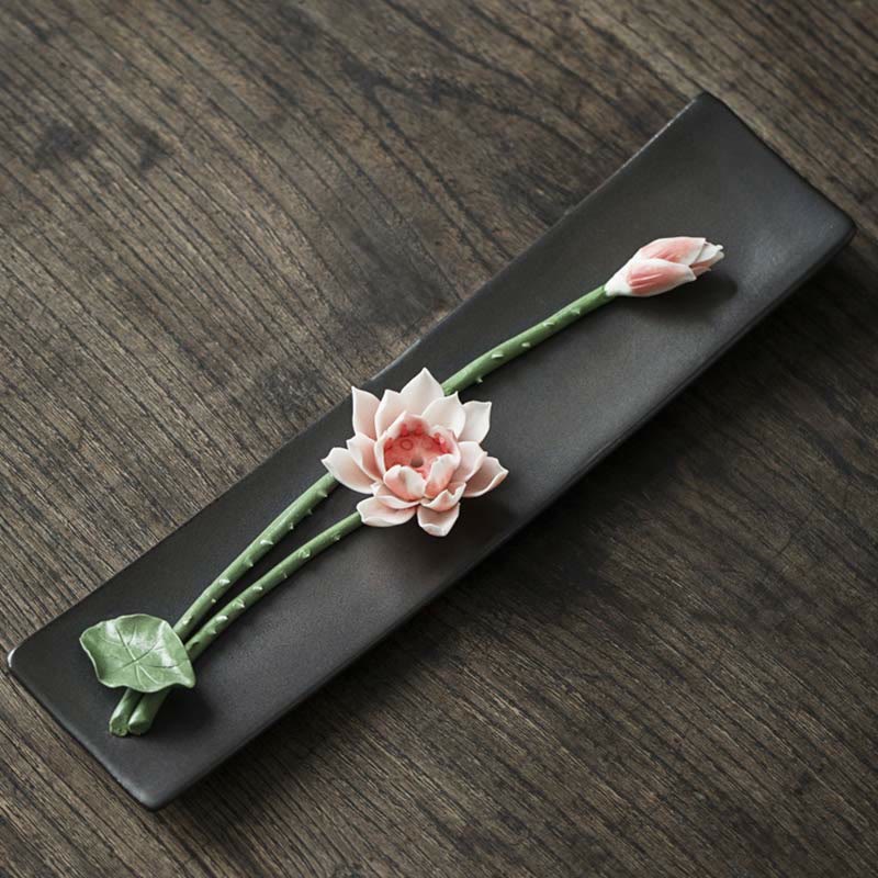 Ceramic Lotus Incense Burner | Serenity & Balance
