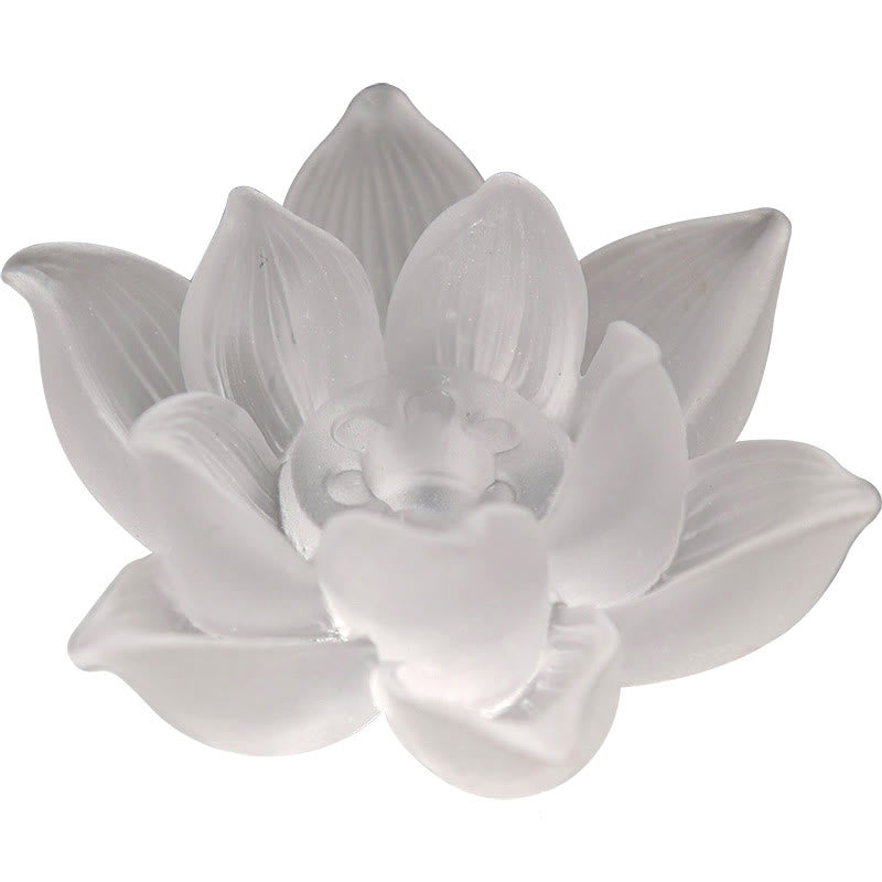 Lotus Liuli Incense Burner – full bloom on white background, Pure