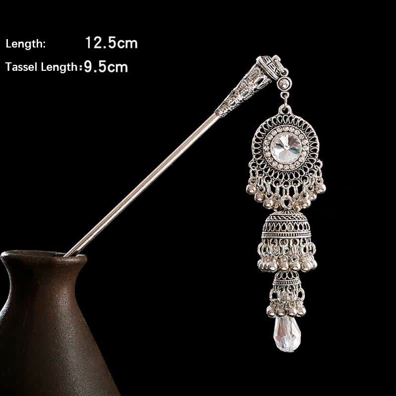 Bell variant size detail, 12.5cm length with 9.5cm bell tassel