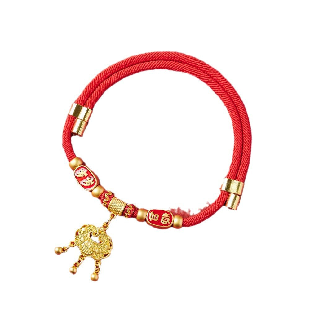 Handmade New Year Pet Collar – Peace / M 20-40CM, packaging, amulet necklace