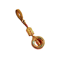 Golden Sand Fortune Charm Keychain – Keychain / Peace, image 3, lucky charm