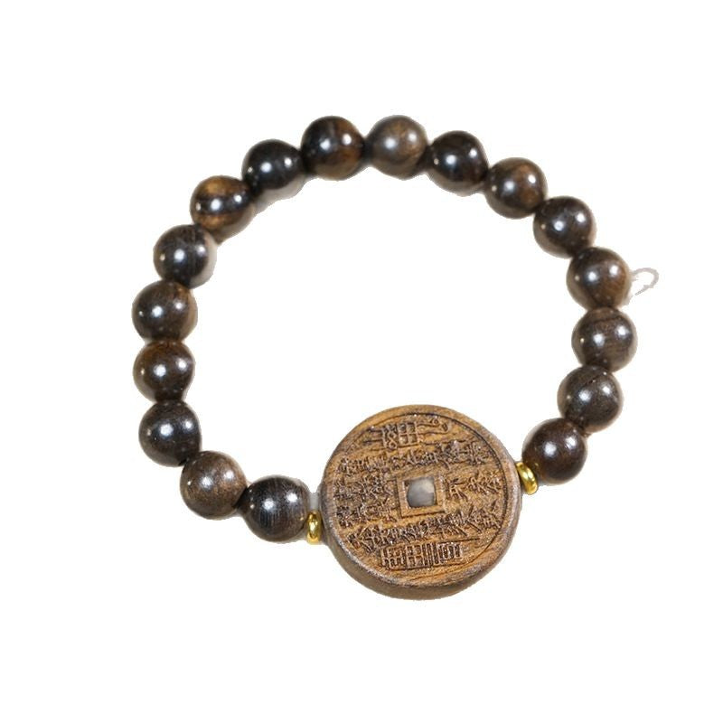 Natural Agarwood Carved Mala Bracelet, packaging, healing bracelet