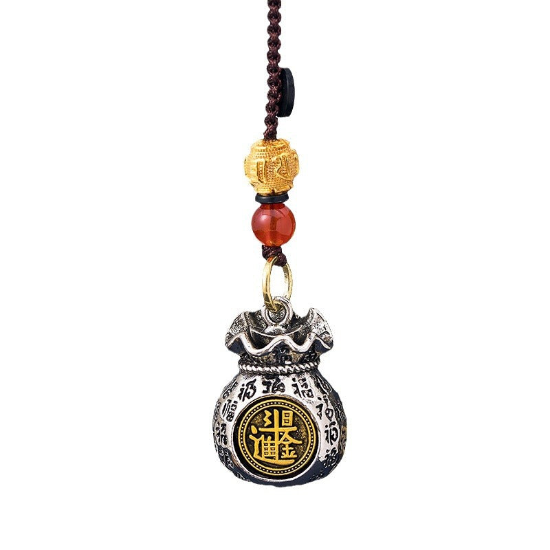 12 Zodiac Rotating Wealth Bag Keychain, image 17, lucky charm