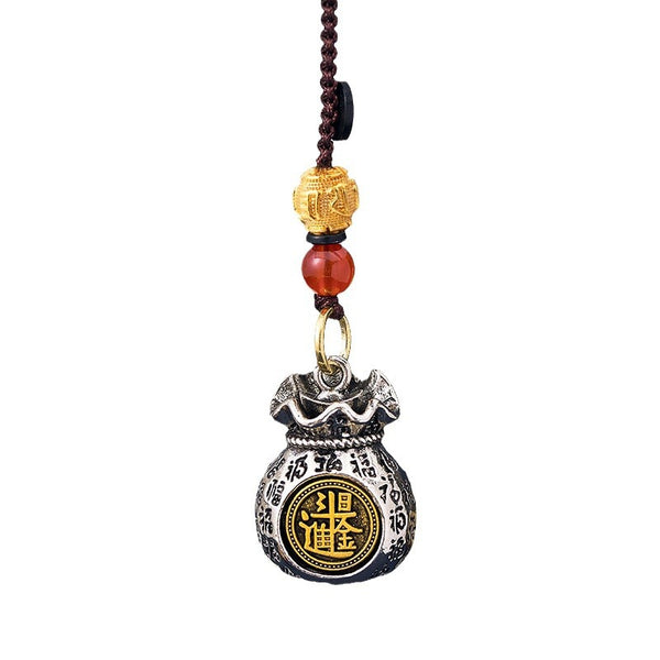 12 Zodiac Rotating Wealth Bag Keychain, image 17, lucky charm