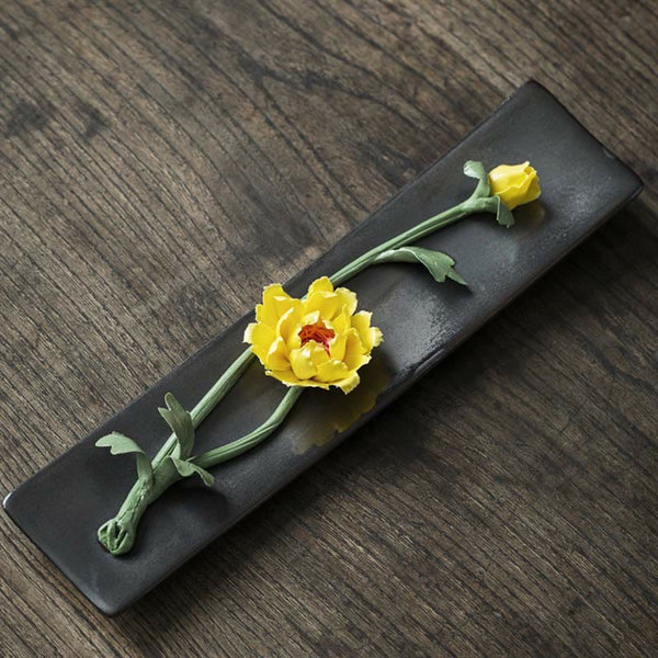 Ceramic Lotus Incense Burner
