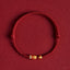 925 Silver Koi Fish Braided Rope Bracelet – Koi Fish Dark Red(Wrist Circumference 14-18cm), image 1, healing bracelet