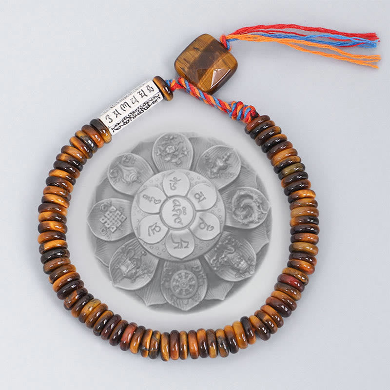 Tiger Eye Om Mani Padme Hum Bracelet Zweitbild