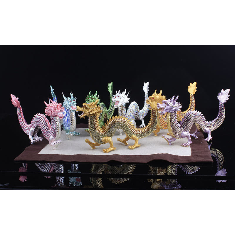Handmade Feng Shui Dragon Decoration – Dragon symbolism info card, luck strength protection success, Cultural