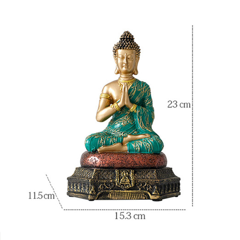 Zen Buddha Table Statue – sturdy base elegant silhouette, mindful living space accent