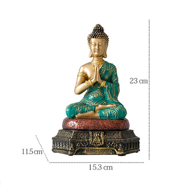 Zen Buddha Table Statue – sturdy base elegant silhouette, mindful living space accent