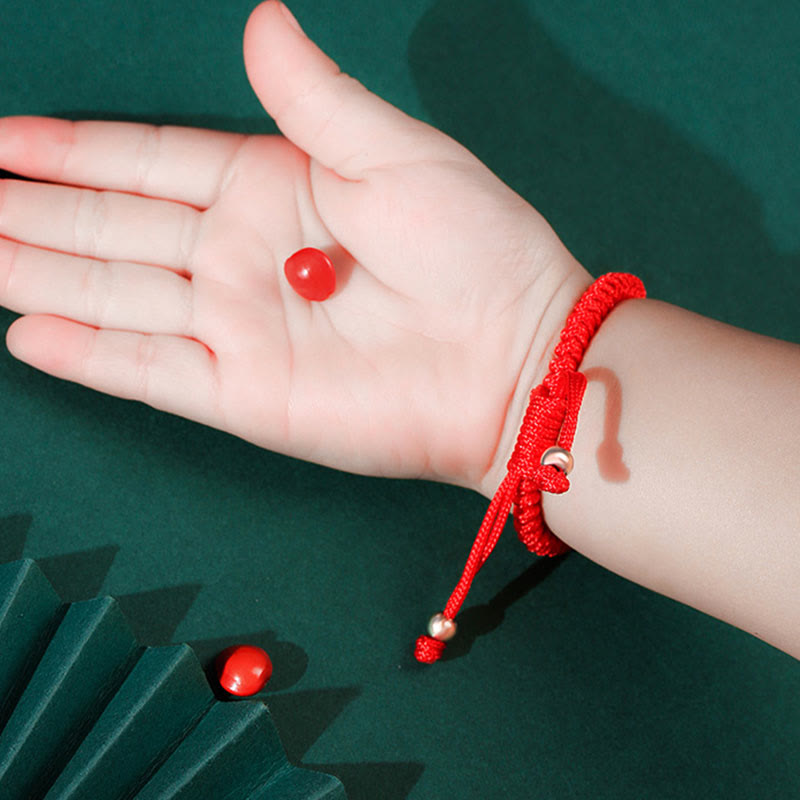 999 Sterling Silver PiXiu King Kong Knot Kids Bracelet, image 14, healing bracelet