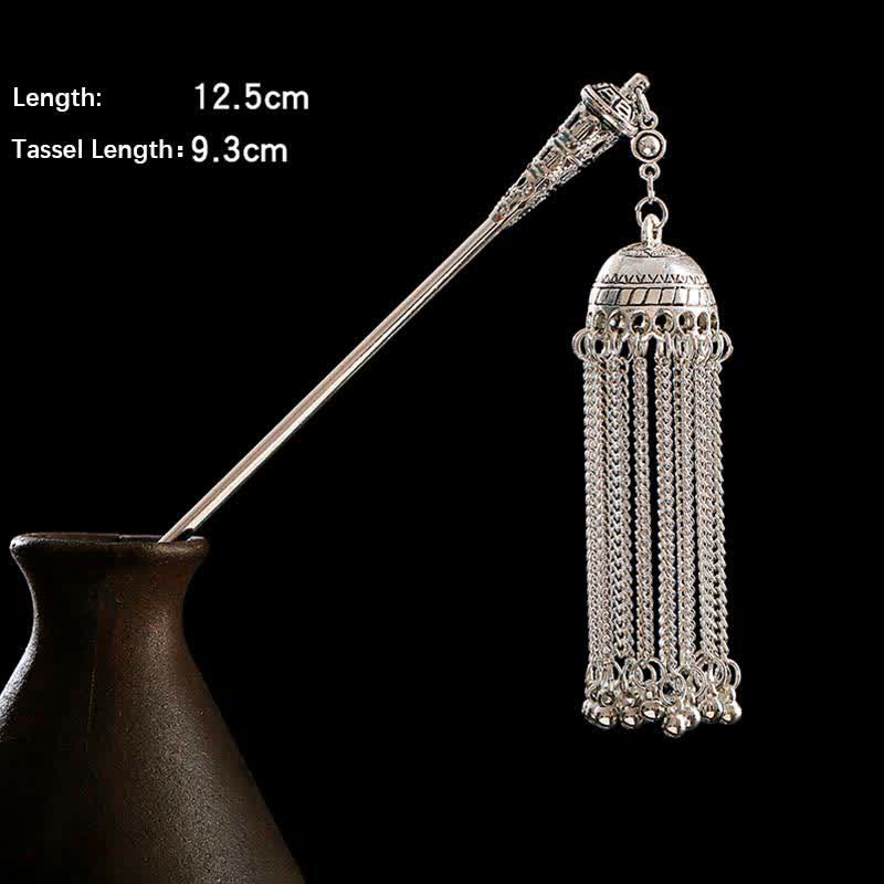 Tassels variant size detail, 12.5cm length with 9.3cm tassel