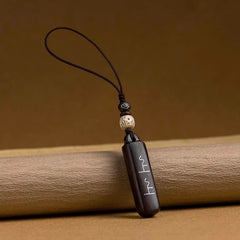 Black Sandalwood Lucky Draw Keychain – Ebony / Phone Charm, image 2, lucky charm