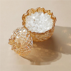 Crystal Energy Purification Demagnetization Bowl – Amber Bowl / White Crystal, image 4